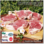 Beef Ribeye lip-on USDA CHOICE frozen whole cut +/- 8kg price/kg brand BLUERIBBON - PREORDER 2-3 days notice (Scotch-Fillet / Cube-Roll)